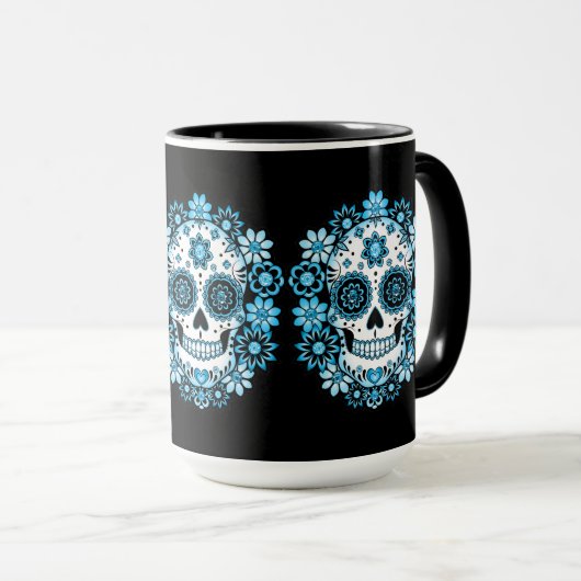 Blauwe Suikerhuid Mok (Voorkant rechts)