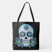 Blauwe Suikerhuid Tote Bag (Voorkant)