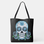 Blauwe Suikerhuid Tote Bag (Achterkant)