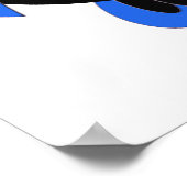 Blauwe suikerriet Poster (Hoek)