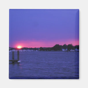 Blauwe Sunset Magnet