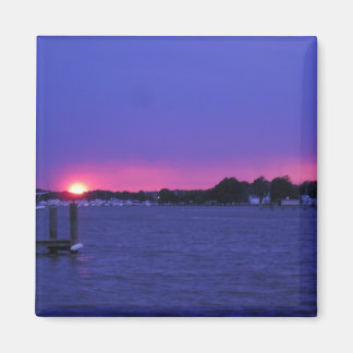 Blauwe Sunset Magnet