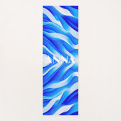 BLAUWE SUPERGOLVEN YOGAMAT (Voorkant)
