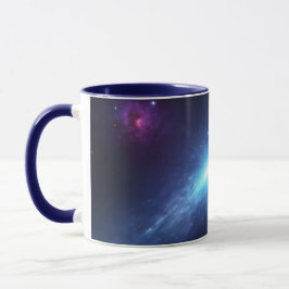 Blauwe Supernova Buitenruimte Nevel Astronomie Mok