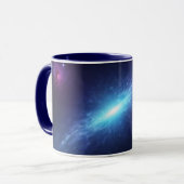 Blauwe Supernova Buitenruimte Nevel Astronomie Mok (Voorkant links)