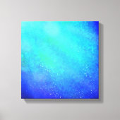 Blauwe Supernova – Levendig canvas Afdruk (Voorkant)