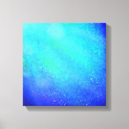 Blauwe Supernova – Levendig canvas Afdruk