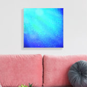 Blauwe Supernova – Levendig canvas Afdruk (Insitu (Woonkamer))