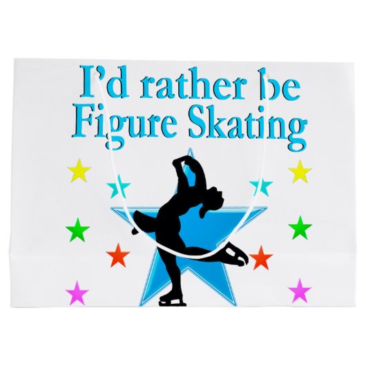 BLAUWE SUPERSTER FIGUUR SCHAATSER LARGE CADEAUTASJE (Achterkant)