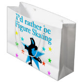 BLAUWE SUPERSTER FIGUUR SCHAATSER LARGE CADEAUTASJE (Voorkant Gekanteld)