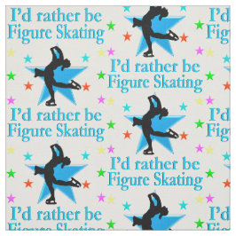 BLAUWE SUPERSTER FIGUUR SCHAATSER STOF