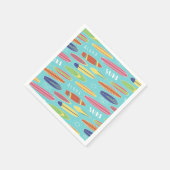 Blauwe Surfboard Papieren Servet (Hoek)