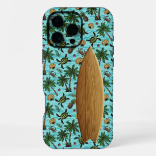 Blauwe Surfer iPhone / iPad hoesje iPhone 16 Pro Max Hoesje