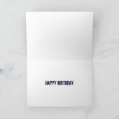 Blauwe surfplanken Zomerstrand Happy Birthday Kaart (Binnen)