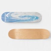 BLAUWE SURVEN GOLVEN PERSOONLIJK SKATEBOARD (Horizontaal)