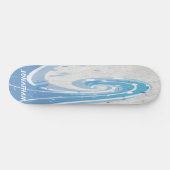 BLAUWE SURVEN GOLVEN PERSOONLIJK SKATEBOARD (Horizontaal)