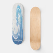 BLAUWE SURVEN GOLVEN PERSOONLIJK SKATEBOARD (Voorkant)