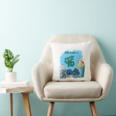 Blauwe Sweet Sixteen Kussen (Stoel)