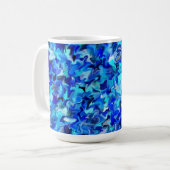 Blauwe Swirl 15oz Mok (Voorkant links)
