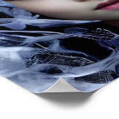 Blauwe symmetrie: een foto van een Youn Poster (Hoek)