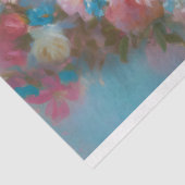 Blauwe T-Rex Ballerina Floral Crown Decoupage Tissuepapier (Detail)