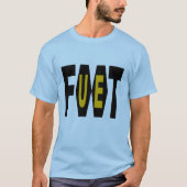 Blauwe T-shirt Design FOOT UE (Voorkant)