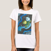 Blauwe T-shirt Koi (Voorkant)