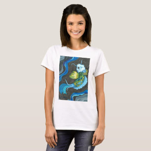 Blauwe T-shirt Koi