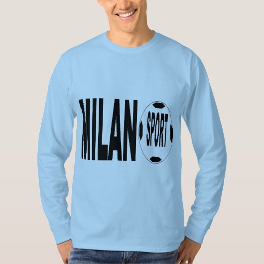 Blauwe T-shirt MILANO SPORT (Voorkant)
