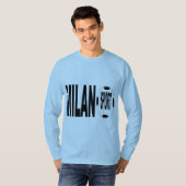 Blauwe T-shirt MILANO SPORT (Voorkant volledig)