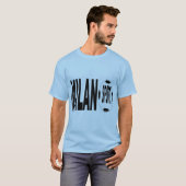 Blauwe T-shirt MILANO SPORT (Voorkant volledig)