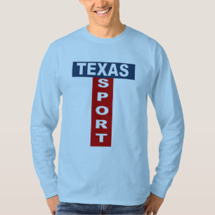Blauwe T-shirt TEXAS SPORT