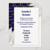 Blauwe taarstaartschildpad, uitnodiging voor een f (Voorkant / Achterkant)