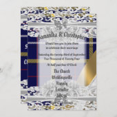 Blauwe taarstaartschildpad, uitnodiging voor een f (Voorkant / Achterkant)