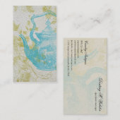  blauwe taarten visitekaartje (Voorkant / Achterkant)