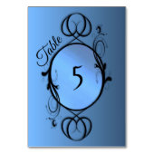 Blauwe tabelnummers kaart (Voorkant)
