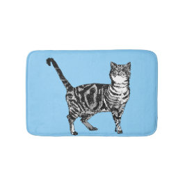 Blauwe tablet Kattenpasta's Kattenhuisdieren Badmat