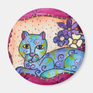 Blauwe tablet magneet