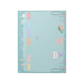 Blauwe tactimakelaar Zee Weekblad Notitieblok (Linkerzijde)