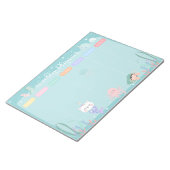 Blauwe tactimakelaar Zee Weekblad Notitieblok (Schuin)