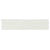 Blauwe tak op crème - naadloos patroon. korte tafelloper (Horizontaal)