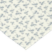 Blauwe tak op crème - naadloos patroon. tafelkleed (Gekanteld)