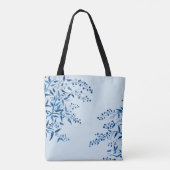 Blauwe Takken Boodschappentas Tote Bag (Achterkant)