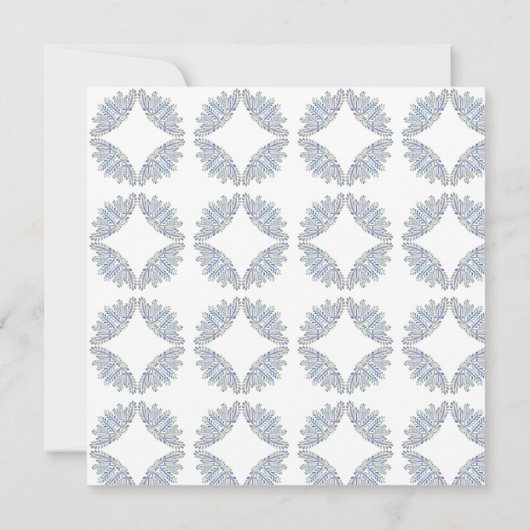 Blauwe Takken Save the Date Kaart (Achterkant)