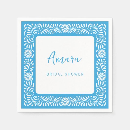 BLAUWE TALAVERA BRUIDSSCHONER SERVET (Voorkant)