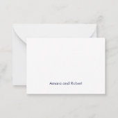 Blauwe talavera dank u notitiekaartje (Achterkant)