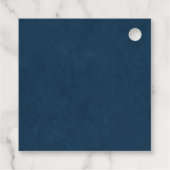 Blauwe Talavera Mexicaanse bruiloft Bedankjes Labels (Achterkant)