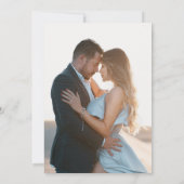 Blauwe Talavera Mexicaanse Spaanse bruiloft Kaart (Achterkant)