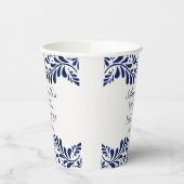 Blauwe Talavera Tegel Spaanse Fiesta Bruids Brunch Papieren Bekers (Links)