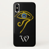 BLAUWE TALISMAN, HORE OOGRAM, zwart Case-Mate iPhone Case (Achterkant)